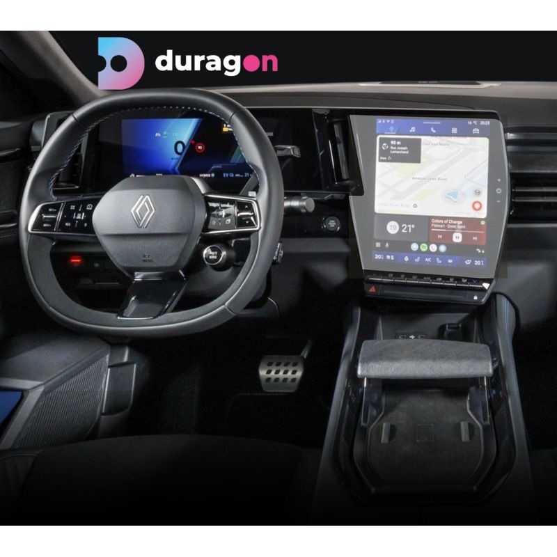Auto si Moto - Piese auto si accesorii - Interior auto - Bord si accesorii - Folie protectie navigatie Renault Rafale 2023+, Duragon, protectie display, silicon transparent, kit instalare - Infinity.ro
