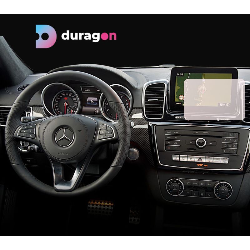 Auto si Moto - Piese auto si accesorii - Interior auto - Bord si accesorii - Folie protectie navigatie Mercedes Benz GLS-Class (X166) 2016-2019, Duragon, , silicon transparent, kit instalare - Infinity.ro