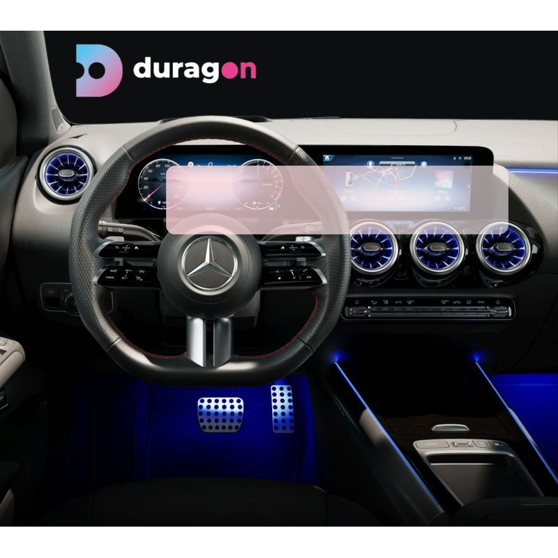 Auto si Moto - Piese auto si accesorii - Interior auto - Bord si accesorii - Folie protectie navigatie Mercedes Benz B-Class 2022+, Duragon, protectie display , silicon transparent, kit instalare - Infinity.ro