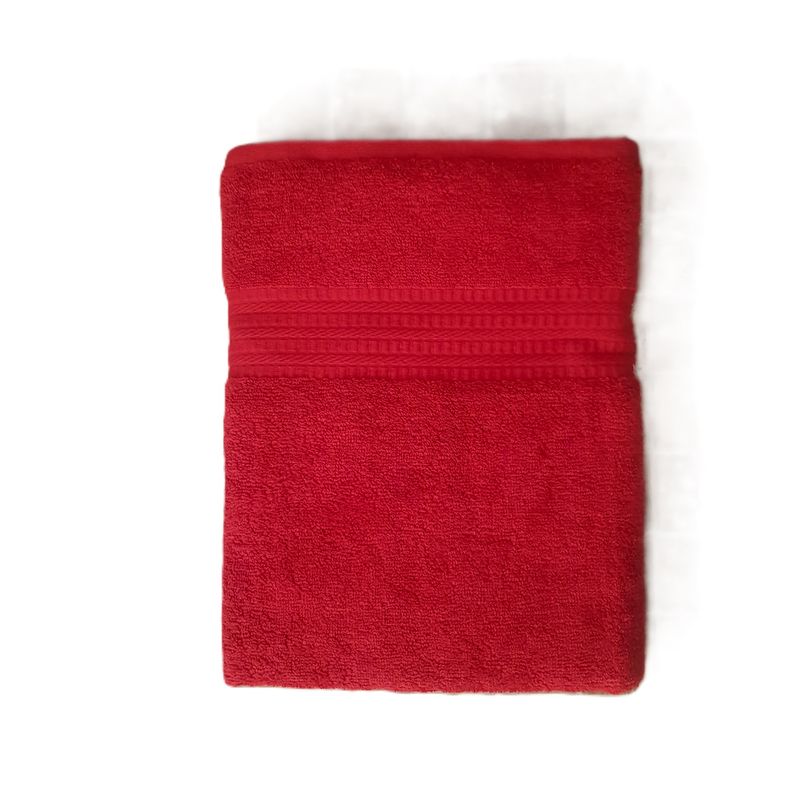 Casa si Gradina - Textile si covoare - Textile baie - Prosoape - Prosop baie Rise Jacquard - 100% Bumbac, 50x90 cm, 500g/mp, rosu - Infinity.ro