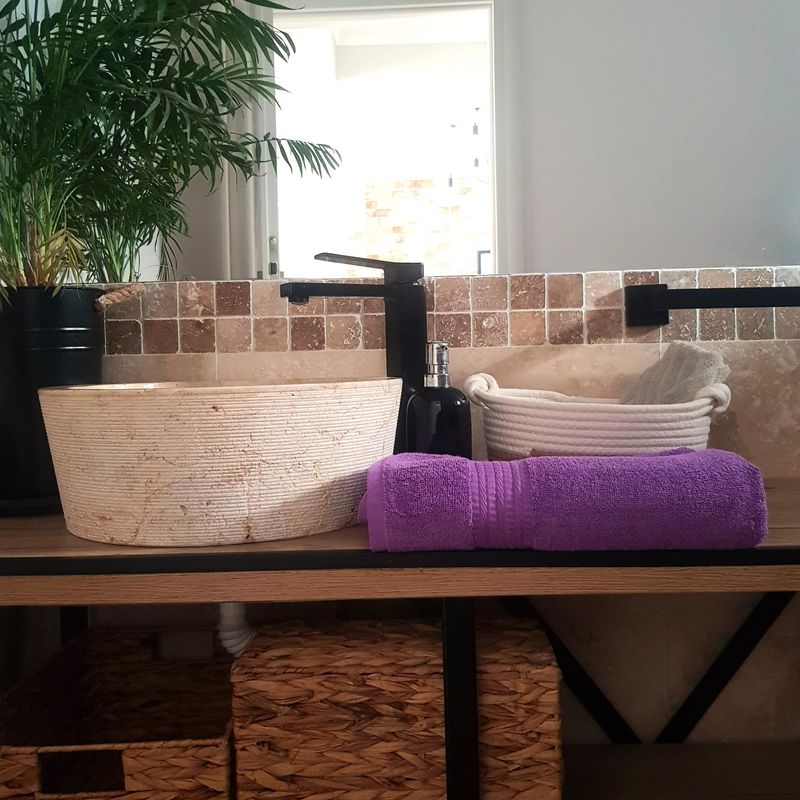 Casa si Gradina - Textile si covoare - Textile baie - Prosoape - Prosop baie Rise Jacquard - 100% Bumbac, 50x90 cm, 500g/mp, mov - Infinity.ro