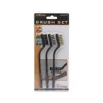 Market - Spalare si intretinere rufe - Produse intretinere Incaltaminte - Perii si alte accesorii - Set perii de plastic si metal 3buc 17cm HANDY - Infinity.ro