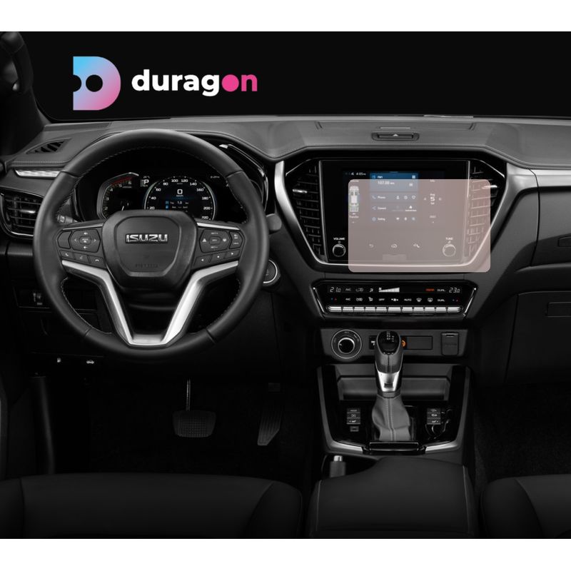 Auto si Moto - Piese auto si accesorii - Interior auto - Bord si accesorii - Folie protectie navigatie Isuzu D-MAX 2022+, Duragon, protectie display, silicon transparent, kit instalare - Infinity.ro