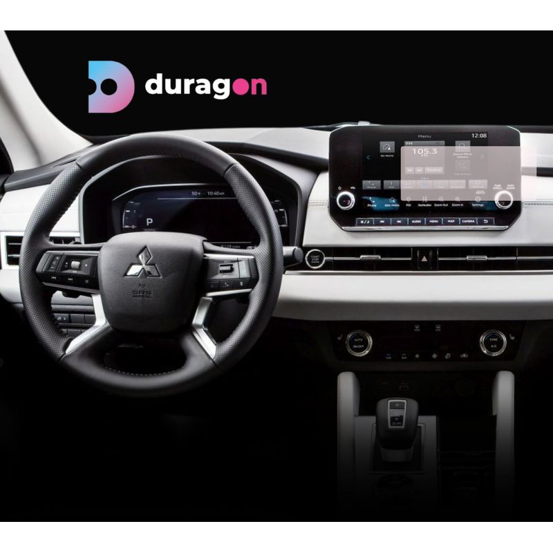 Auto si Moto - Piese auto si accesorii - Interior auto - Bord si accesorii - Folie protectie navigatie Mitsubishi Outlander 2021+, Duragon, protectie display, silicon transparent, kit instalare - Infinity.ro