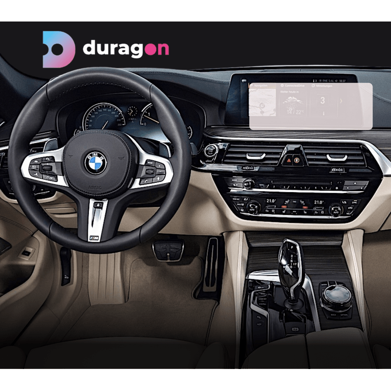 Auto si Moto - Piese auto si accesorii - Interior auto - Bord si accesorii - Folie protectie navigatie BMW Seria 5 2016-2020, Duragon, protectie display, silicon transparent, kit instalare - Infinity.ro