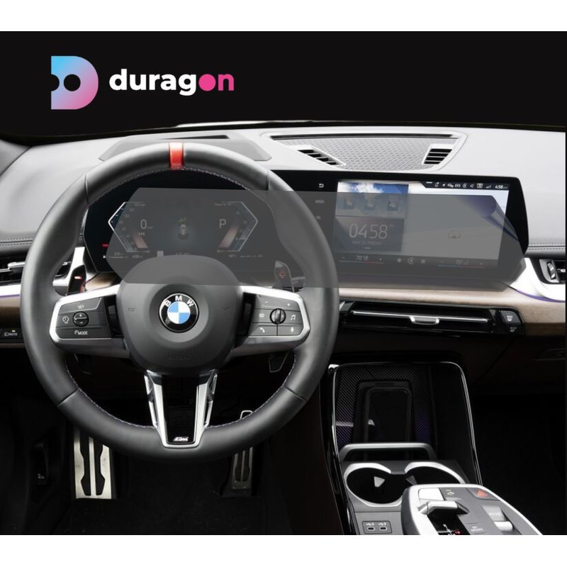 Auto si Moto - Electronice auto - Accesorii electronice auto - Folie protectie navigatie BMW X2 2023+, Duragon, protectie display, silicon transparent, kit instalare - Infinity.ro