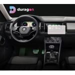 Auto si Moto/Piese auto si accesorii/Interior auto/Bord si accesorii - Folie protectie navigatie Skoda Kodiaq 2016-2021, Duragon, protectie display, silicon transparent, kit instalare - Infinity.ro
