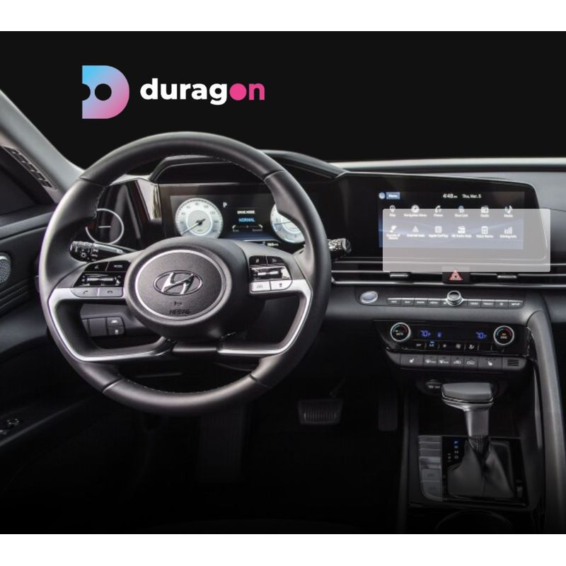 Auto si Moto - Piese auto si accesorii - Interior auto - Bord si accesorii - Folie protectie navigatie si ceasuri de bord Hyundai Elantra 2023+, Duragon, , silicon transparent, kit instalare - Infinity.ro