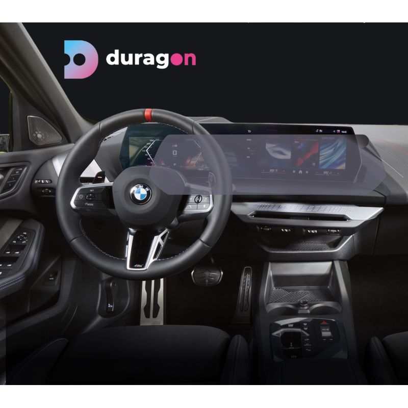 Auto si Moto - Piese auto si accesorii - Interior auto - Bord si accesorii - Folie protectie navigatie BMW Seria 1 2024+, Duragon, protectie display si ceasuri, silicon transparent, kit instalare - Infinity.ro