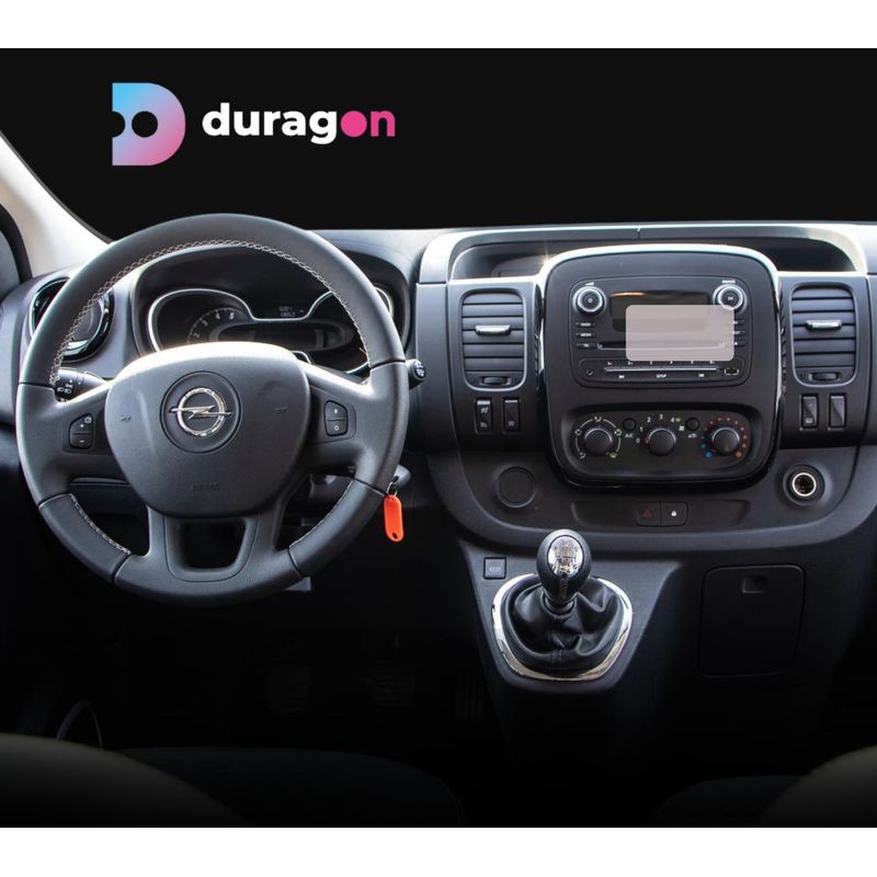 Auto si Moto - Electronice auto - Accesorii electronice auto - Folie protectie navigatie Opel Vivaro 2019-2023, Duragon, protectie display, silicon transparent, kit instalare - Infinity.ro