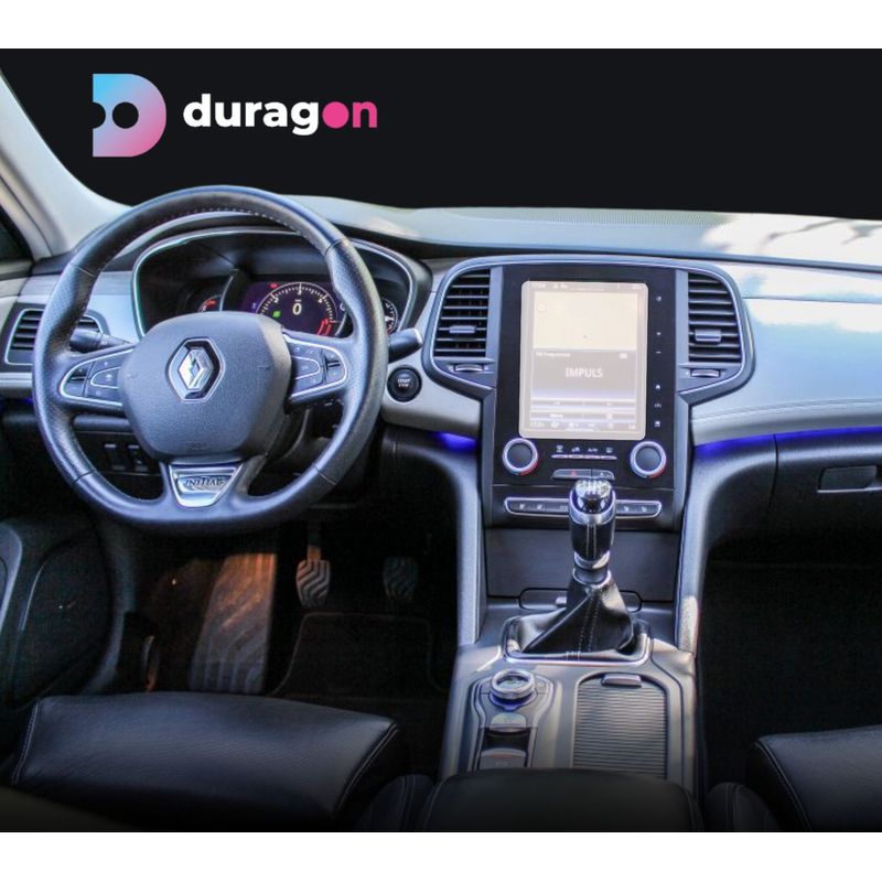 Auto si Moto - Piese auto si accesorii - Interior auto - Bord si accesorii - Folie protectie navigatie Renault Talisman 2016-2019, Duragon, protectie display, silicon transparent, kit instalare - Infinity.ro