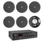 TV, Audio-Video si Foto - Home cinema si Soundbar - Sisteme audio - Sistem Audio Ceiling Speakers 6 Negru, USB, FM, Bluetooth - Infinity.ro