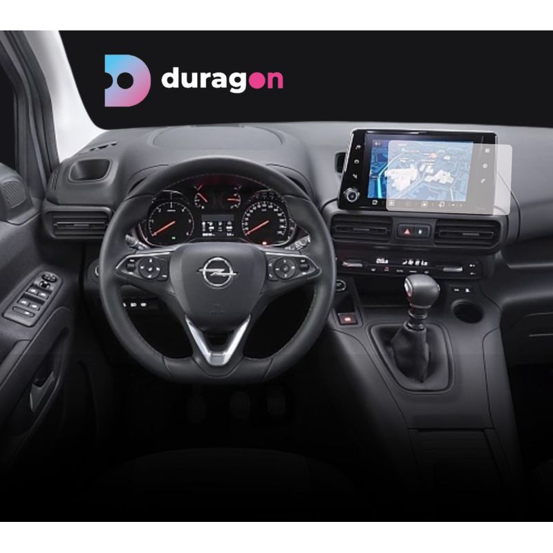 Auto si Moto - Piese auto si accesorii - Interior auto - Bord si accesorii - Folie protectie navigatie Opel Combo Life 2018+, Duragon, protectie display, silicon transparent, kit instalare - Infinity.ro
