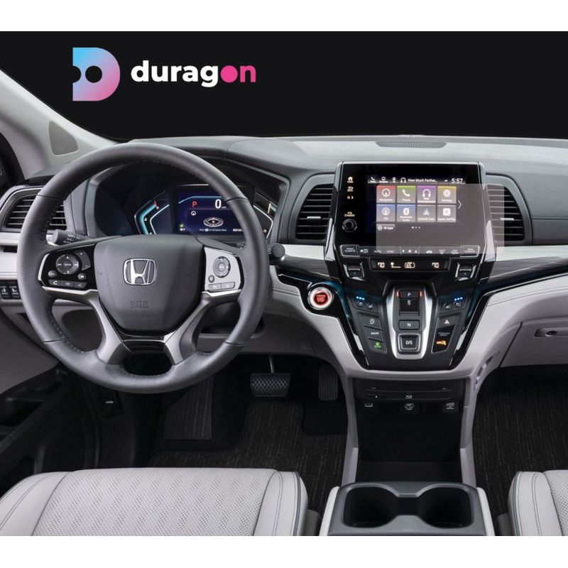 Auto si Moto - Electronice auto - Accesorii electronice auto - Folie protectie navigatie Honda Odyssey 2020-2024, Duragon, protectie display, silicon transparent, kit instalare - Infinity.ro