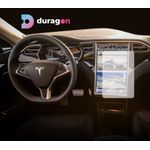 Auto si Moto - Piese auto si accesorii - Interior auto - Bord si accesorii - Folie protectie navigatie Tesla Model X 2015-2021, Duragon, protectie display, silicon transparent, kit instalare - Infinity.ro