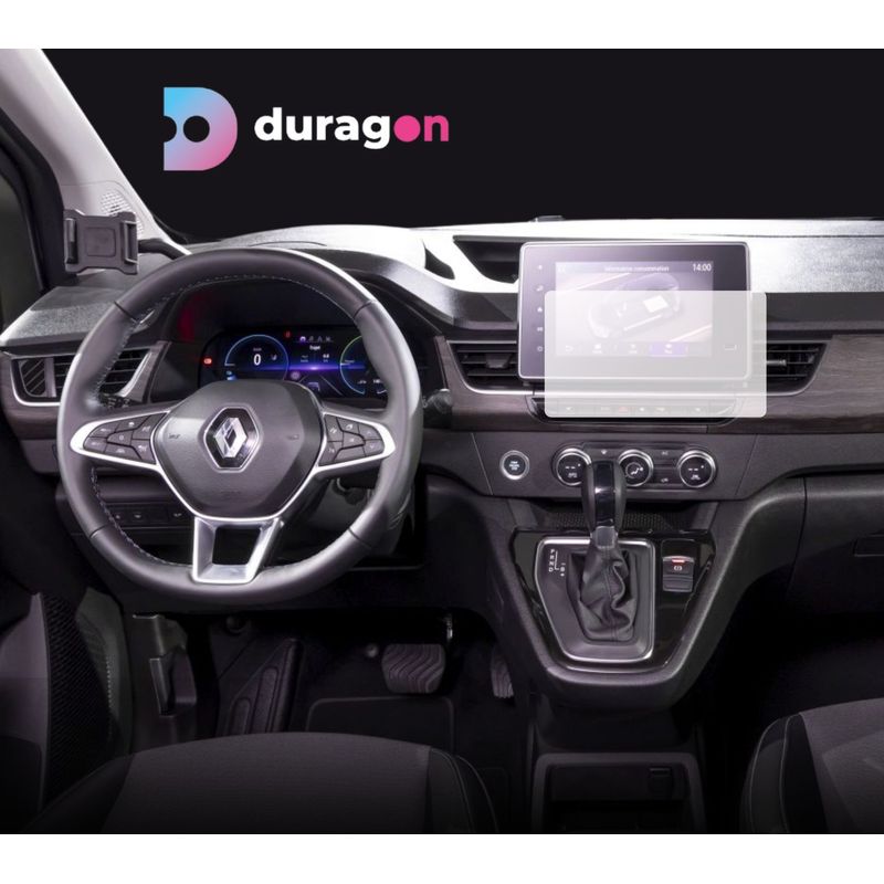 Auto si Moto - Piese auto si accesorii - Interior auto - Bord si accesorii - Folie protectie navigatie Renault Kangoo 2020+, Duragon, protectie display, silicon transparent, kit instalare - Infinity.ro