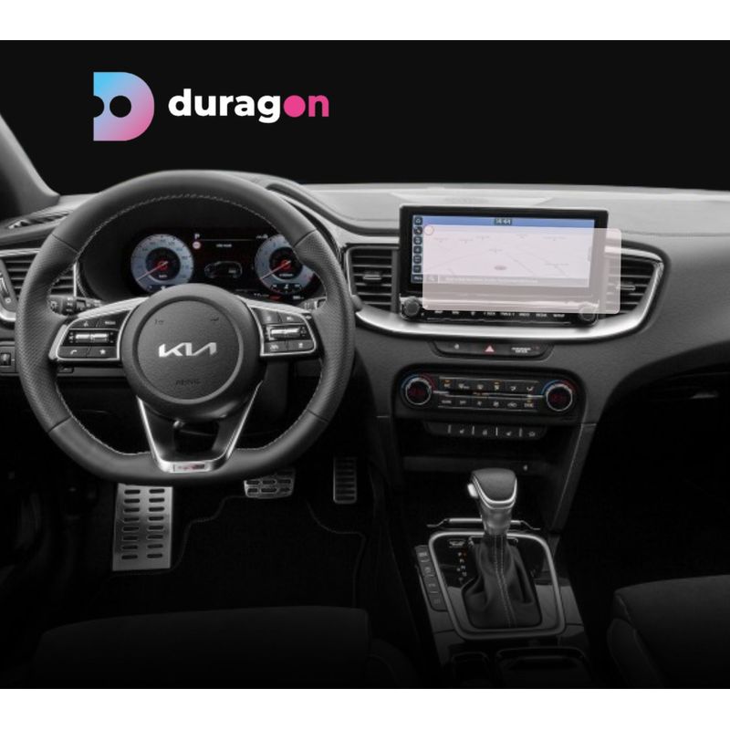 Auto si Moto - Electronice auto - Accesorii electronice auto - Folie protectie navigatie Kia XCeed 2022+, Duragon, protectie display, silicon transparent, kit instalare - Infinity.ro
