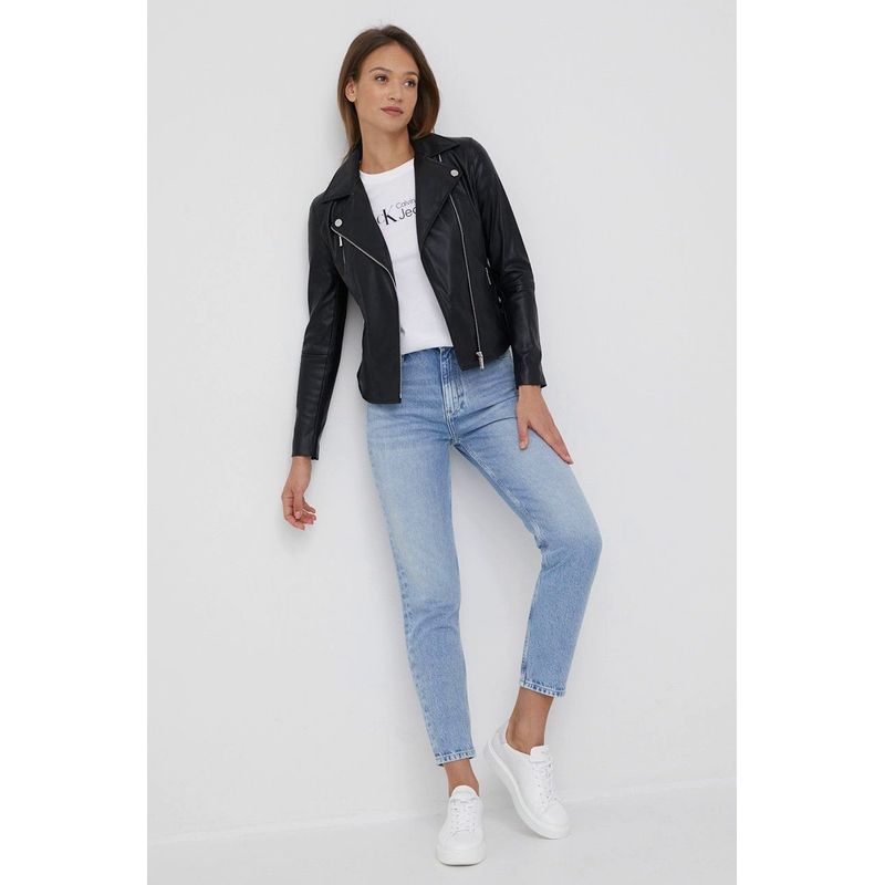 Fashion, accesorii si bijuterii - Femei - Imbracaminte femei - Jachete si geci femei - Jacheta dama ramones Armani Exchange 8NYB13 Negru, M INTL - Infinity.ro