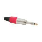 TV, Audio-Video si Foto - Accesorii TV si audio - Cabluri si adaptoare audio - Mufa Jack 6.3 mm mono tata ranforsat inel rosu - Infinity.ro