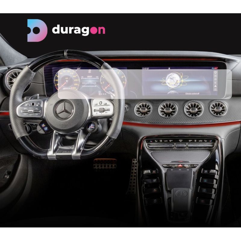 Auto si Moto - Piese auto si accesorii - Interior auto - Bord si accesorii - Folie protectie navigatie Mercedes AMG GT53 4-Door 2023+, Duragon, silicon mat, Kit instalare - Infinity.ro