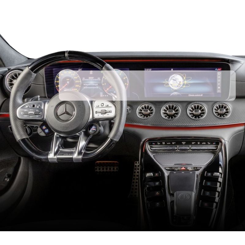 Auto si Moto - Piese auto si accesorii - Interior auto - Bord si accesorii - Folie protectie navigatie Mercedes AMG GT53 4-Door 2023+, Duragon, , silicon transparent, kit instalare - Infinity.ro
