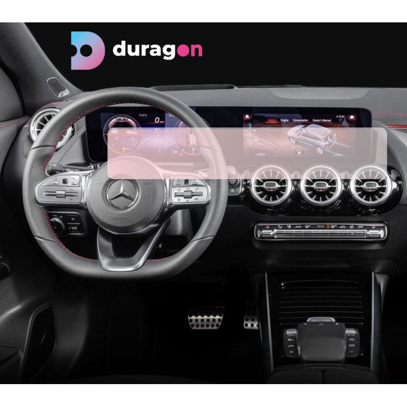 Auto si Moto - Piese auto si accesorii - Interior auto - Bord si accesorii - Folie protectie navigatie Mercedes Benz 2023 Mercedes-Benz GLB 2023+, Duragon, , silicon transparent, kit instalare - Infinity.ro