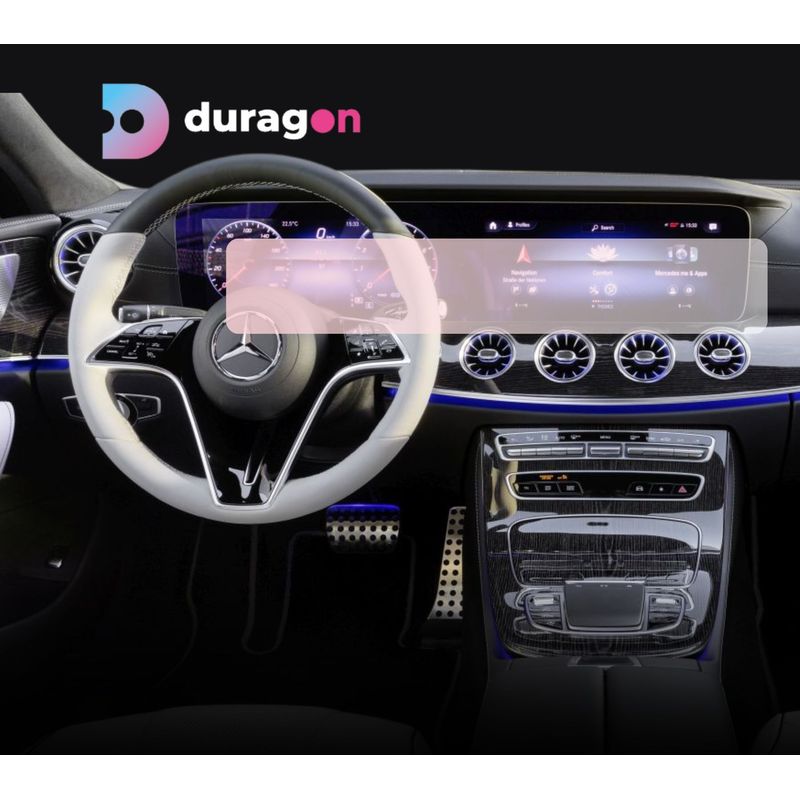 Auto si Moto - Electronice auto - Accesorii electronice auto - Folie protectie navigatie Mercedes Benz CLS 2021+, Duragon, protectie display, silicon mat, anti-amprenta, kit instalare - Infinity.ro