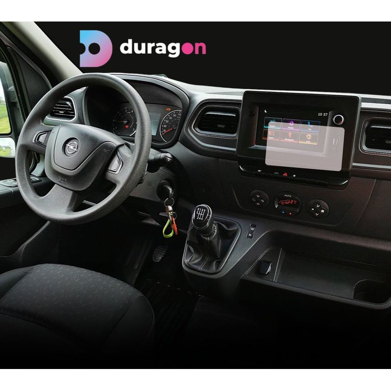 Auto si Moto - Piese auto si accesorii - Interior auto - Bord si accesorii - Folie protectie navigatie Opel Movano 2022-2024, Duragon, protectie display, silicon mat, anti-amprenta, kit instalare - Infinity.ro