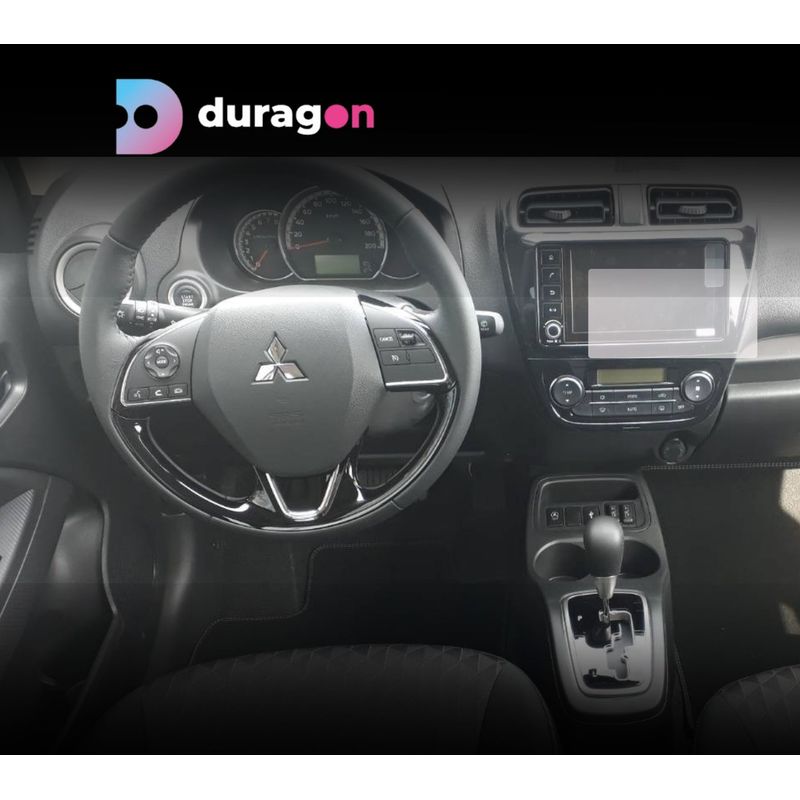 Auto si Moto - Piese auto si accesorii - Interior auto - Bord si accesorii - Folie protectie navigatie Mitsubishi Space Star 2019+, Duragon, protectie display, silicon mat, kit instalare - Infinity.ro