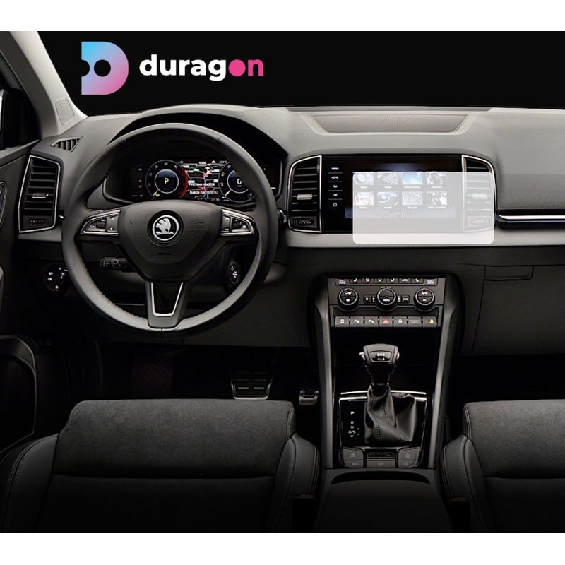 Auto si Moto - Piese auto si accesorii - Interior auto - Bord si accesorii - Folie protectie navigatie Skoda Karoq 2021+Duragon, Duragon, protectie display, silicon mat, kit instalare - Infinity.ro