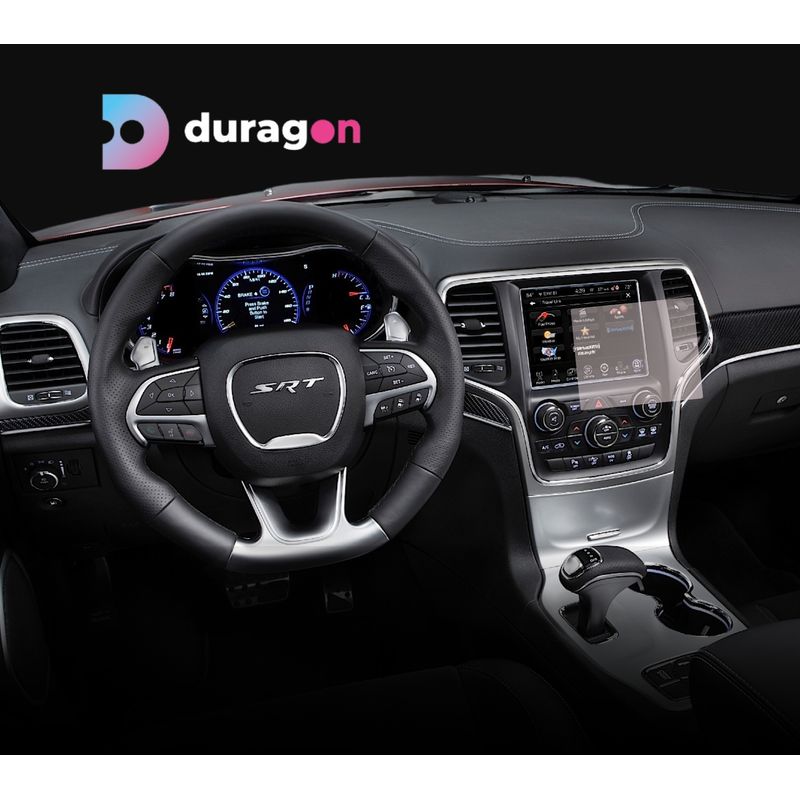 Auto si Moto - Piese auto si accesorii - Interior auto - Bord si accesorii - Folie protectie navigatie Jeep Grand Cherokee SRT 2013-2020, Duragon, protectie display, silicon mat, kit instalare - Infinity.ro