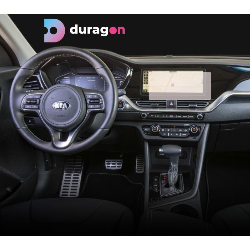 Auto si Moto - Piese auto si accesorii - Interior auto - Bord si accesorii - Folie protectie navigatie Kia Niro 2019-2024+, Duragon, protectie display, silicon mat, anti-amprenta, kit instalare - Infinity.ro