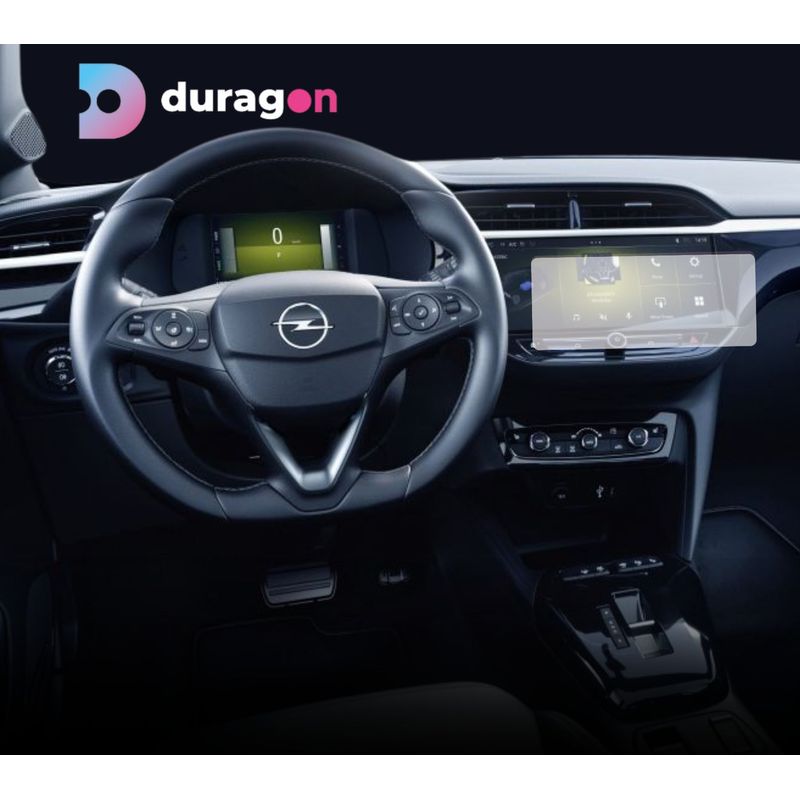 Auto si Moto - Piese auto si accesorii - Interior auto - Bord si accesorii - Folie protectie navigatie Opel Corsa 5 Doors 2023+, Duragon, protectie display, silicon mat, kit instalare - Infinity.ro