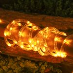 Casa si Gradina - Decoratiuni - Decoratiuni de sezon - Instalatie de Craciun tip Furtun luminos Led, 480 Leduri, Alb Cald, 20 m, alimentator inclus - Infinity.ro