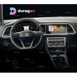 Folie protectie navigatie Seat Ateca 2020+, Duragon, protectie display, silicon mat, anti-amprenta, kit instalare