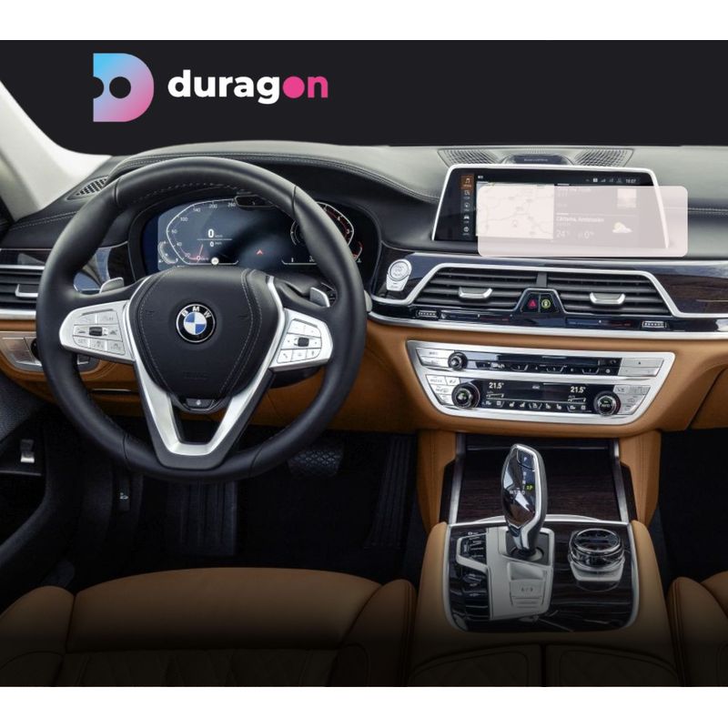 Auto si Moto - Piese auto si accesorii - Interior auto - Bord si accesorii - Folie protectie navigatie BMW Seria 7 2019-2022, Duragon, protectie display, silicon mat, anti-amprenta, kit instalare - Infinity.ro