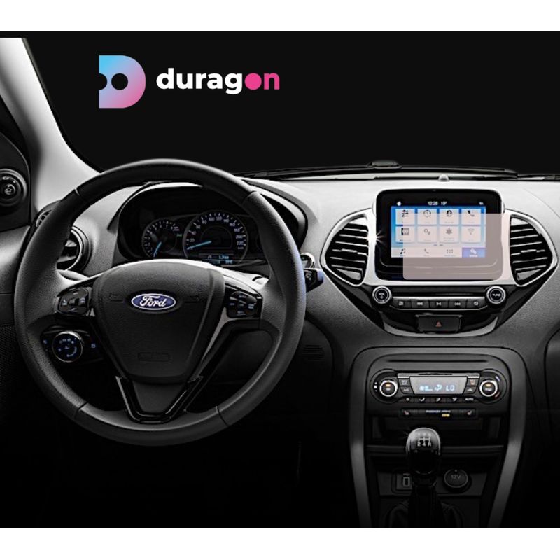 Auto si Moto - Electronice auto - Accesorii electronice auto - Folie protectie navigatie Ford Ka+ 2018+, Duragon, protectie display, silicon mat, anti-amprenta, kit instalare - Infinity.ro