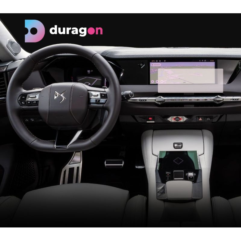 Auto si Moto - Electronice auto - Accesorii electronice auto - Folie protectie navigatie DS Automobiles DS 4 2021+, Duragon, protectie display, silicon mat, kit instalare - Infinity.ro