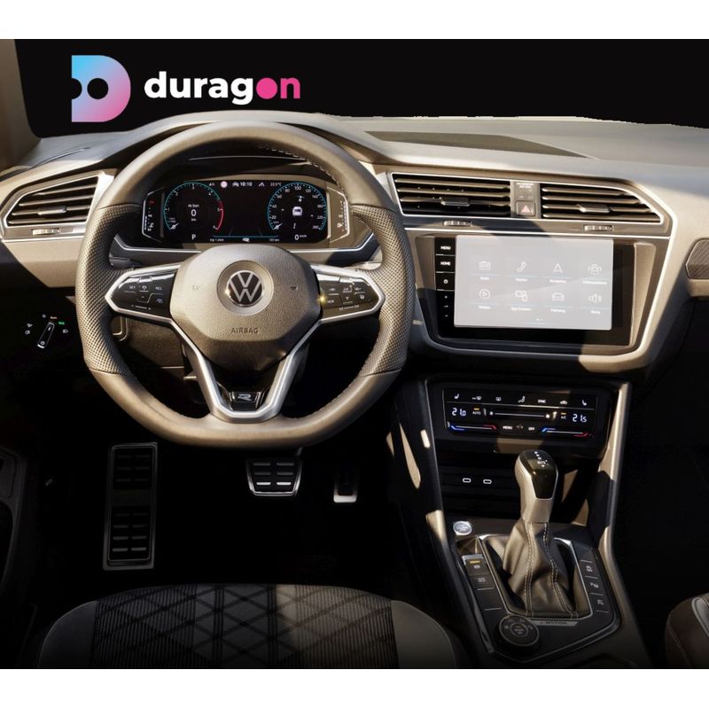 Auto si Moto - Piese auto si accesorii - Interior auto - Bord si accesorii - Folie protectie navigatie Volkswagen Tiguan 2020-2023, Duragon, protectie display, silicon mat, kit instalare - Infinity.ro