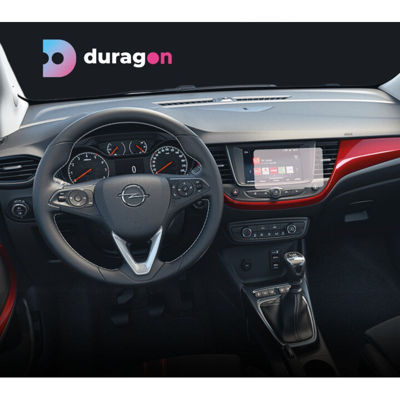 Auto si Moto - Piese auto si accesorii - Interior auto - Bord si accesorii - Folie protectie navigatie Opel Crossland 2020+, Duragon, protectie display, silicon mat, anti-amprenta, kit instalare - Infinity.ro
