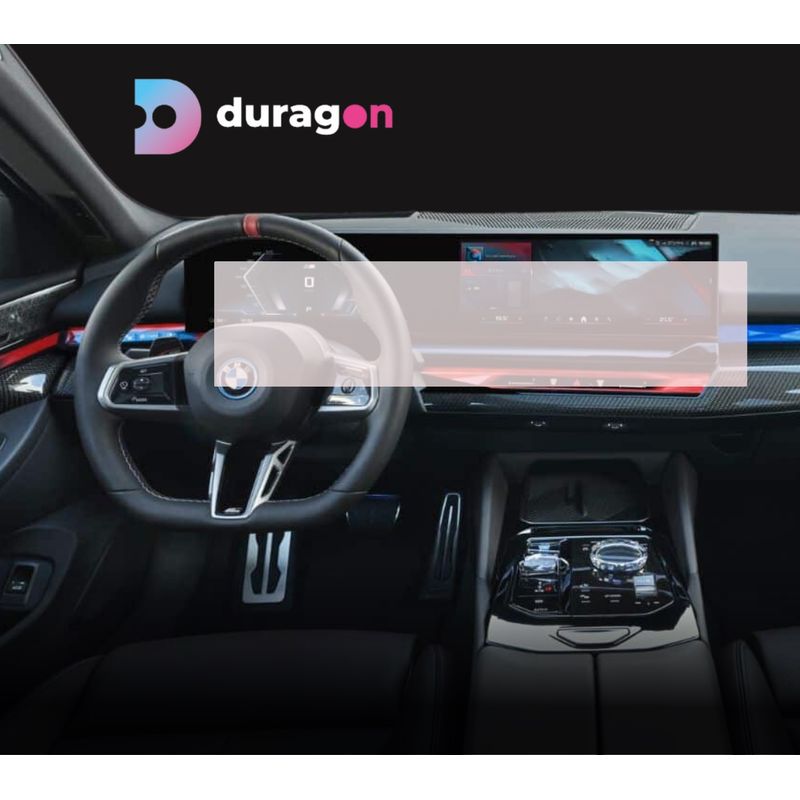 Auto si Moto - Piese auto si accesorii - Interior auto - Bord si accesorii - Folie protectie navigatie BMW i5 2023+, Duragon, protectie display, silicon mat, anti-amprenta, kit instalare - Infinity.ro