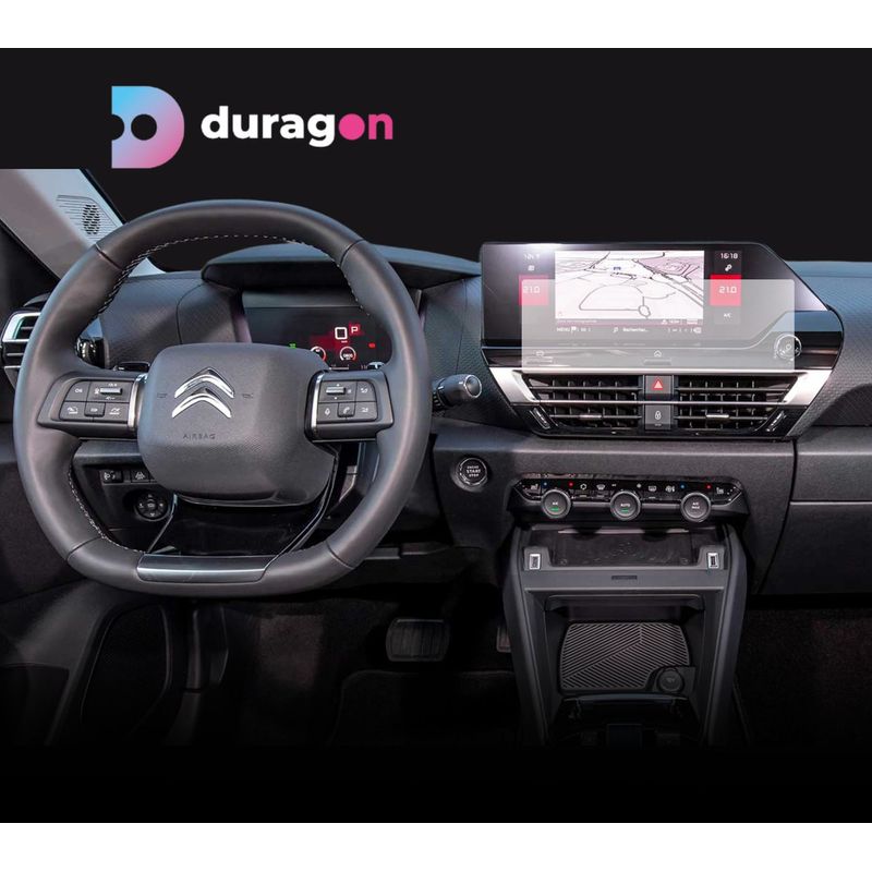 Auto si Moto - Electronice auto - Accesorii electronice auto - Folie protectie navigatie Citroen C4 X 2022+, Duragon, protectie display, silicon mat, anti-amprenta, kit instalare - Infinity.ro
