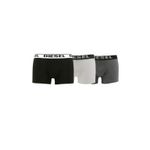 Fashion, accesorii si bijuterii - Barbati - Lenjerie si pijamale barbati - Lenjerie intima barbati - Set 3 Boxeri barbati Diesel KORY CKY3 RIAYC E5035, 2XL INTL Negru/Alb/Gri - Infinity.ro