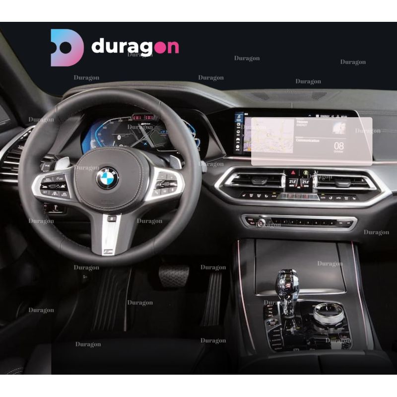 Auto si Moto - Piese auto si accesorii - Interior auto - Bord si accesorii - Folie protectie navigatie BMW X6 2020-2023, Duragon, protectie display, silicon mat, anti-amprenta, kit instalare - Infinity.ro