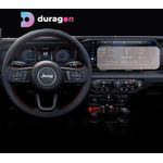 Auto si Moto - Piese auto si accesorii - Interior auto - Bord si accesorii - Folie protectie navigatie Jeep Wrangler Willys 2023+, Duragon, protectie display, silicon mat, kit instalare - Infinity.ro