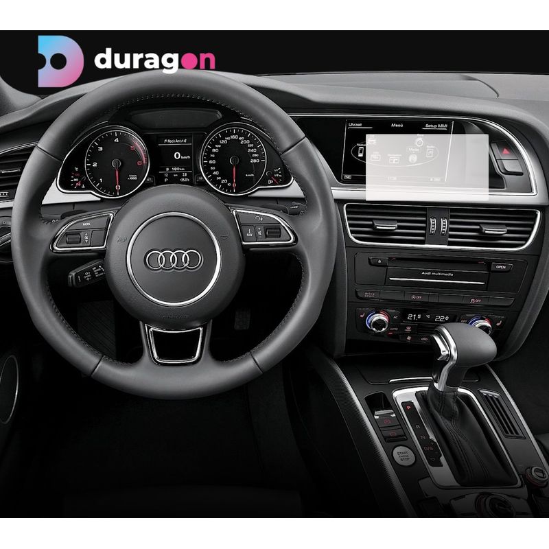 Auto si Moto - Piese auto si accesorii - Interior auto - Bord si accesorii - Folie protectie navigatie Audi A5 2011-2016, Duragon, protectie display, silicon mat, anti-amprenta, kit instalare - Infinity.ro