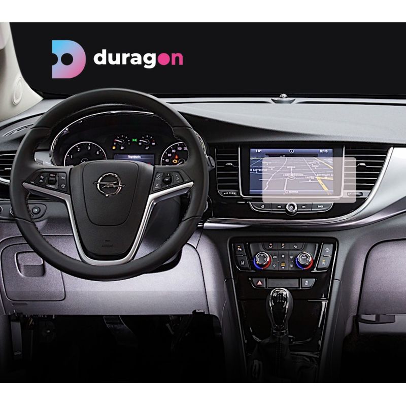Auto si Moto - Piese auto si accesorii - Interior auto - Bord si accesorii - Folie protectie display, Duragon, Opel Mokka X 2016-2020, silicon transparent, kit instalare - Infinity.ro