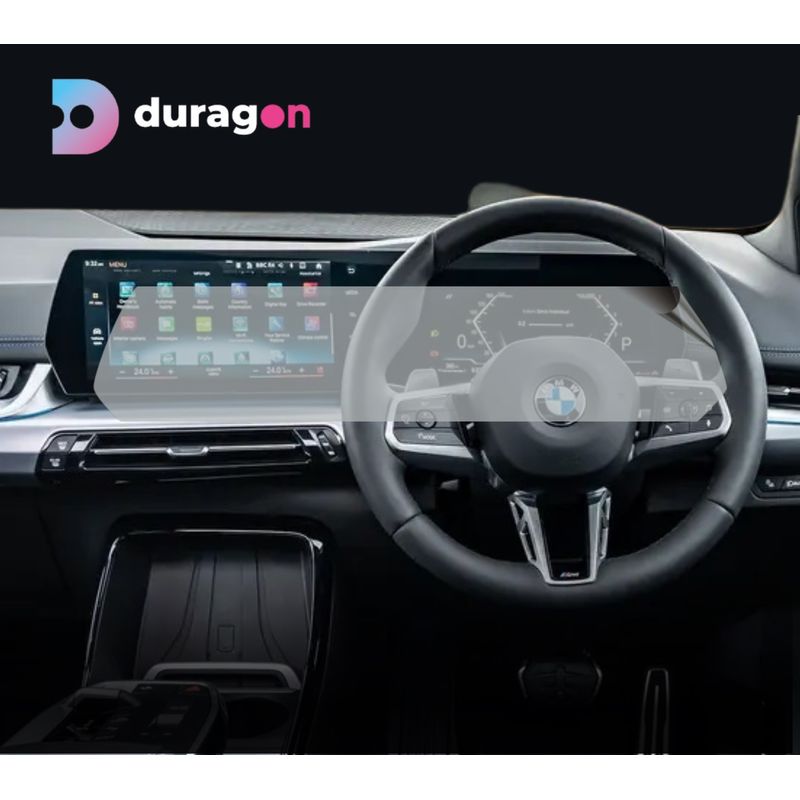 Auto si Moto - Piese auto si accesorii - Interior auto - Bord si accesorii - Folie protectie display si ceasuri de bord, Duragon,BMW Seria 2 2022+ , silicon transparent, kit instalare - Infinity.ro