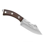 Sport si Outdoor - Camping - Cutite, bricege si accesorii - Cutite si bricege - Cutit de vanatoare, 18 cm, lemn, maro, teaca inclusa - Infinity.ro