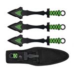 Sport si Outdoor - Camping - Cutite, bricege si accesorii - Cutite si bricege - Set trei cutite de aruncat Darts, 16.5 cm, husa inclusa - Infinity.ro